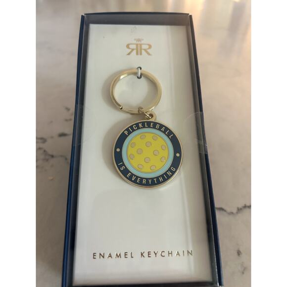 Pickleball Is Everything Enamel Keychain - Picture 2 of 3